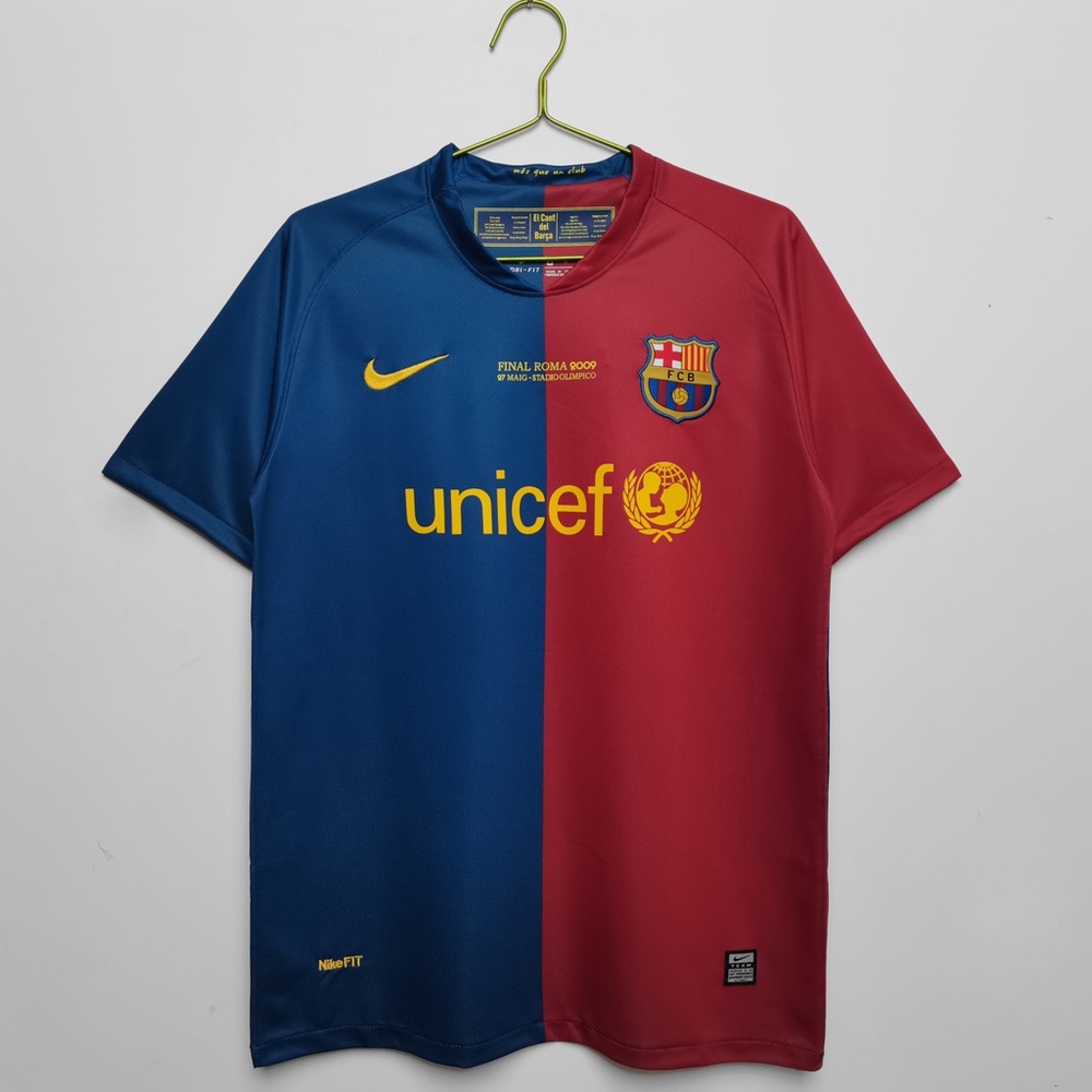 FC Barcelona 2008/09 Champions League Final Home Jersey Size Large